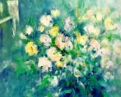 Flores En Azul Junto a La Ventana - 马里·Fe·罗梅罗·坎波